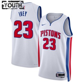 Dres Detroit Pistons Jaden Ivey 23 Nike 2022-23 Association Edition Bijela Swingman - Dječji